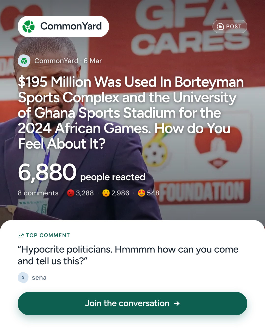 $195 Million Was Used In Borteyman Sports Complex and the Universit...
