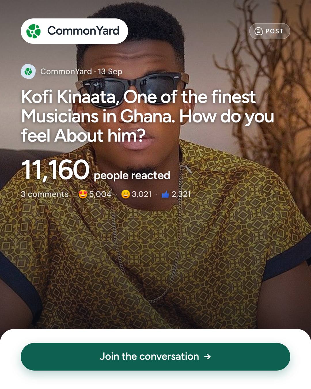 Kofi Kinaata, One of the finest Musicians in Ghana. How do you feel...