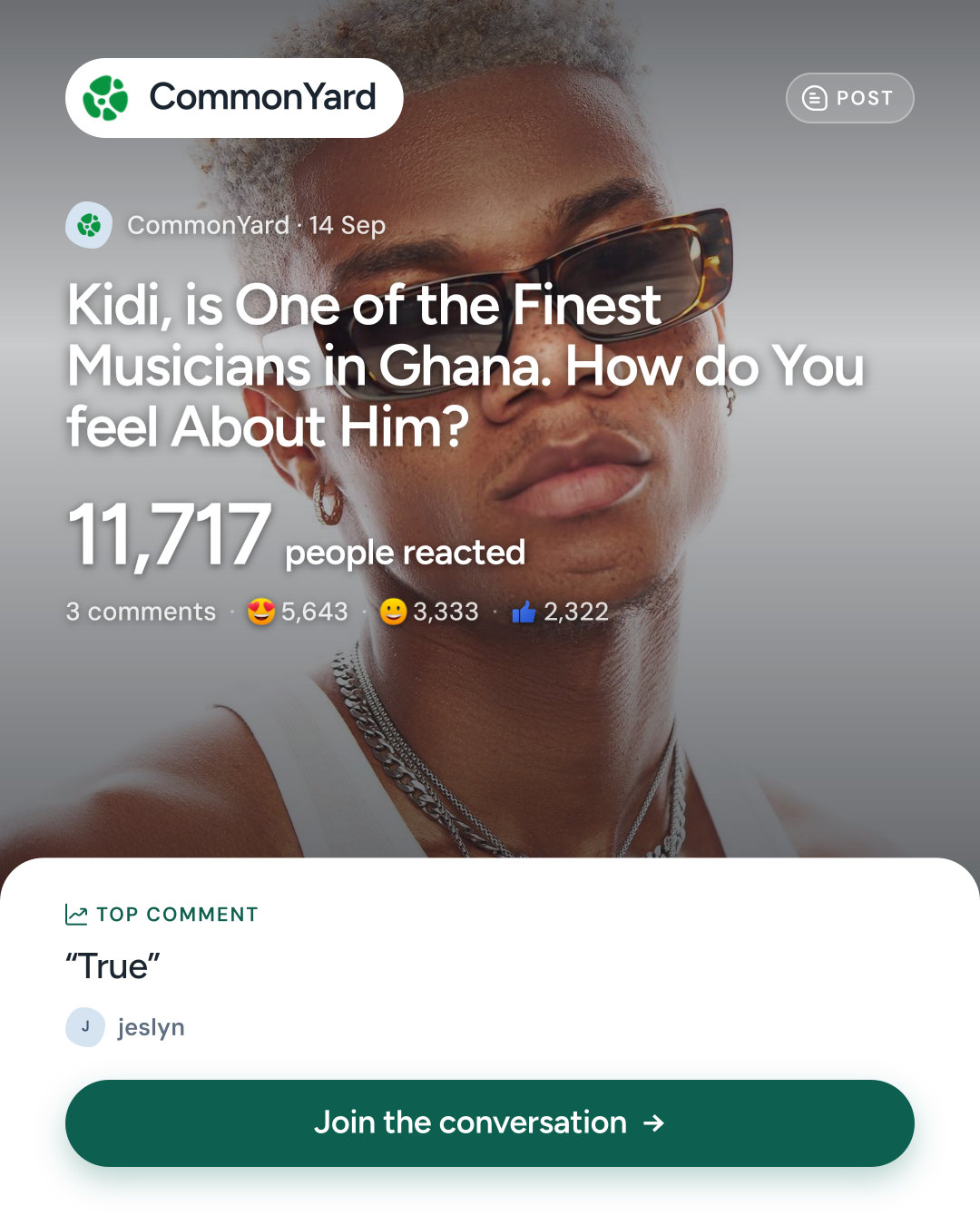 Kidi, is One of the Finest Musicians in Ghana. How do You feel Abou...