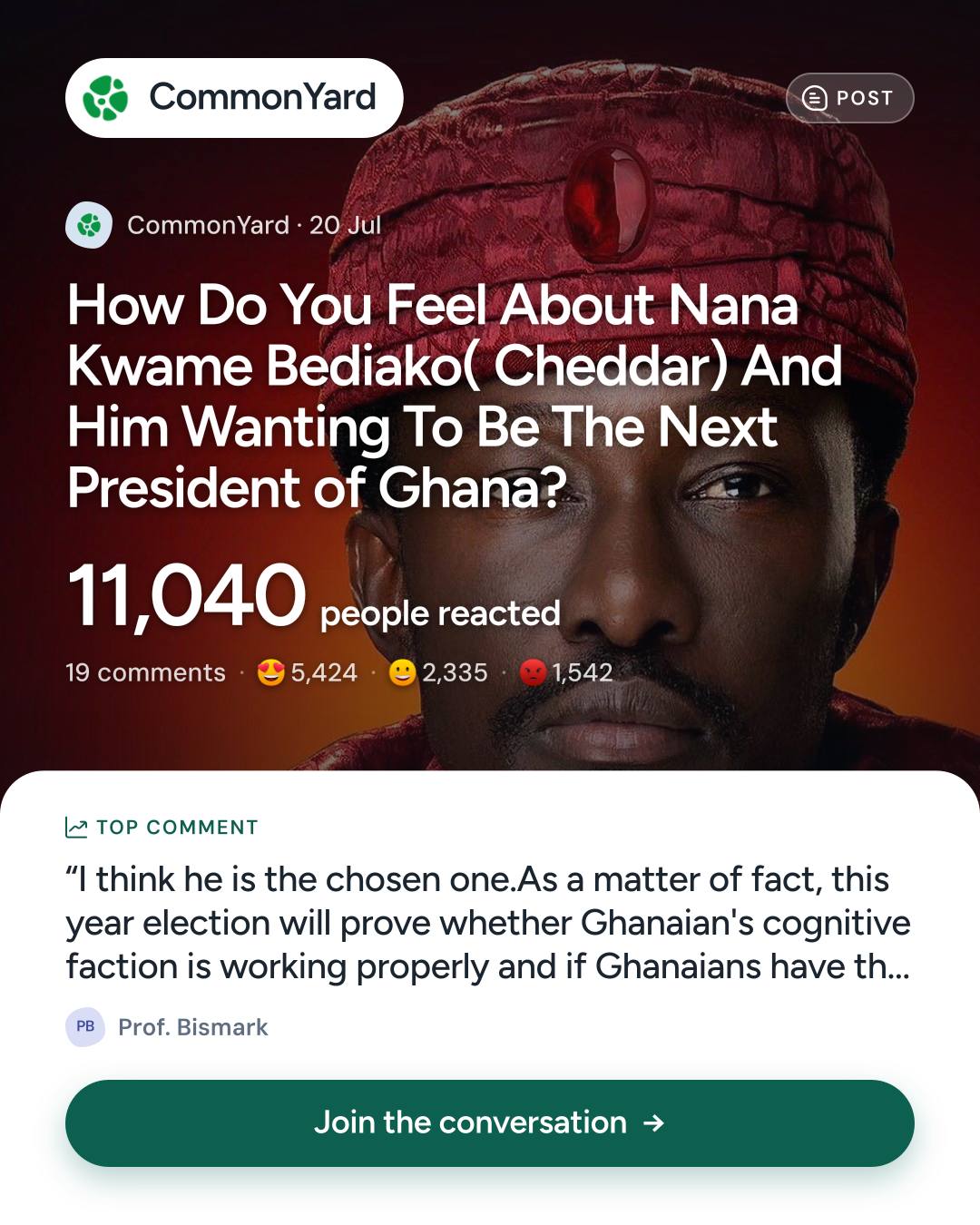 How Do You Feel About Nana Kwame Bediako( Cheddar) And Him Wanting...