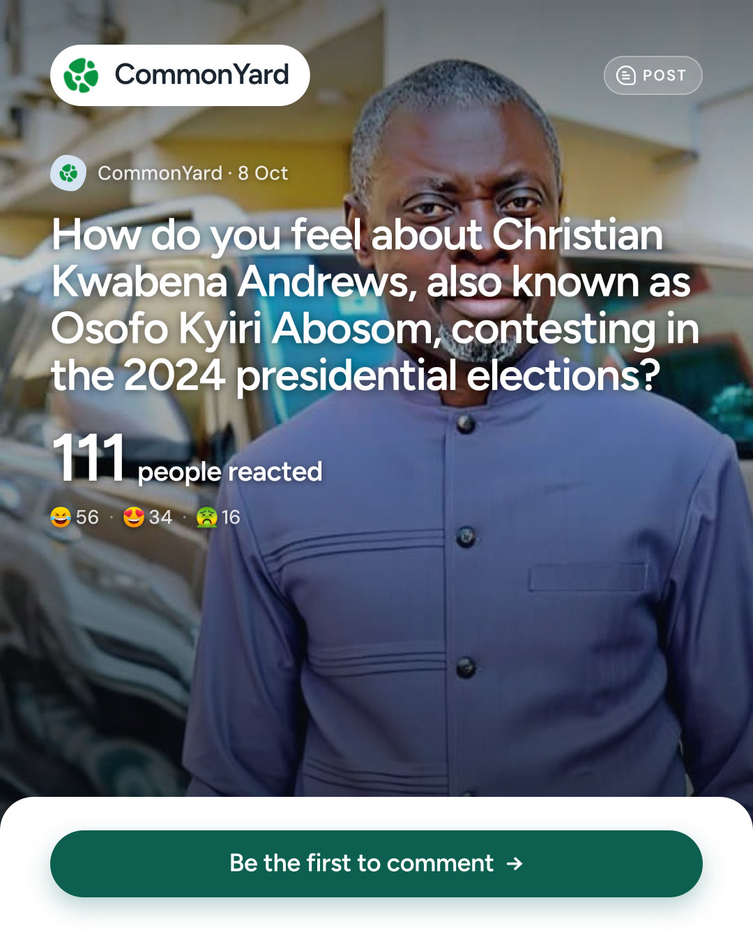 How do you feel about Christian Kwabena Andrews, also known as Osof...