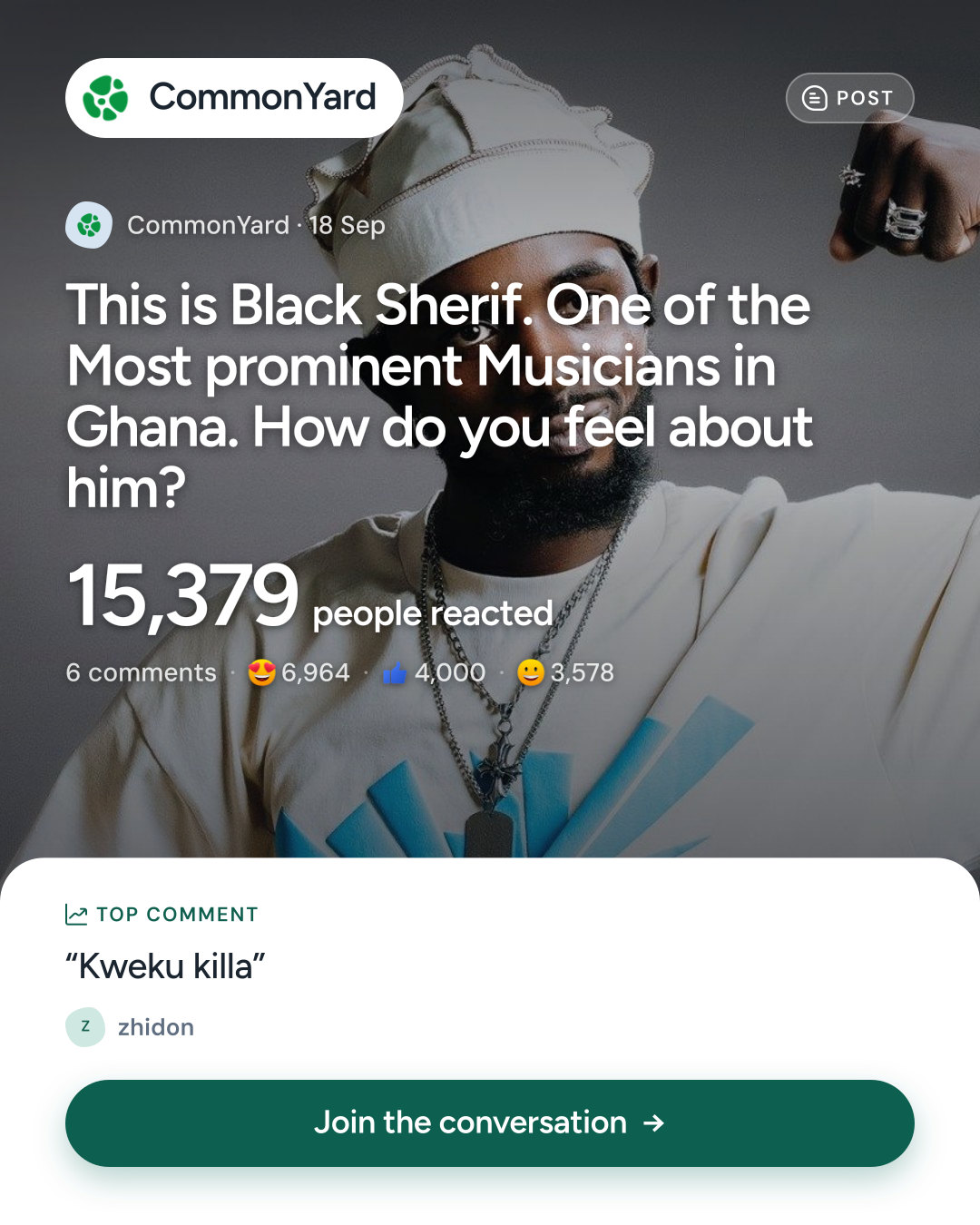 This is Black Sherif. One of the Most prominent Musicians in Ghana....
