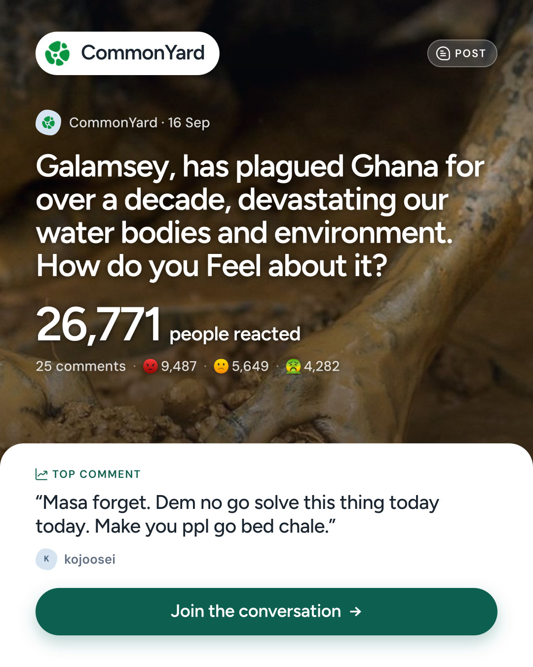 Galamsey, has plagued Ghana for over a decade, devastating our wate...