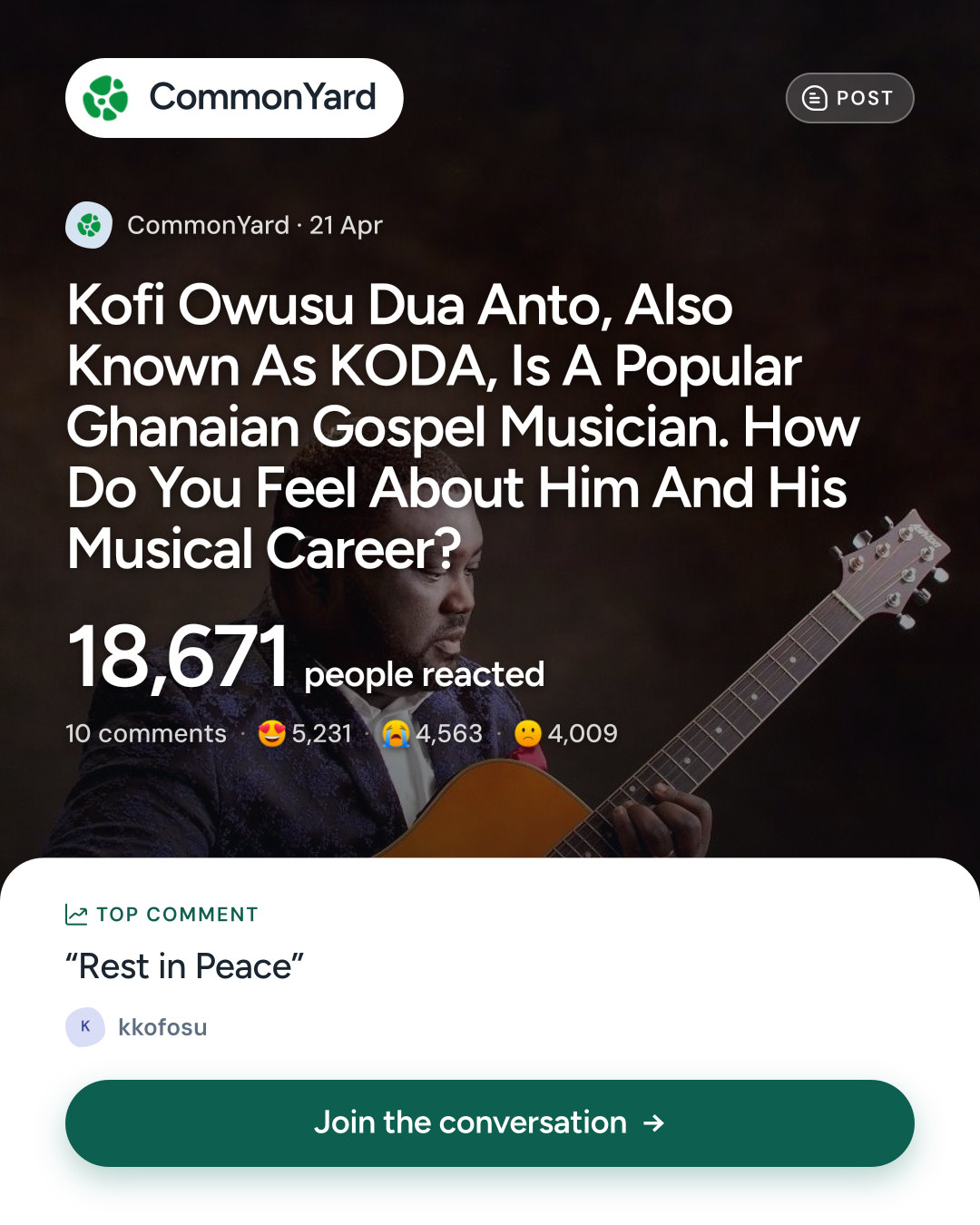 Kofi Owusu Dua Anto, Also Known As KODA, Is A Popular Ghanaian Gosp...